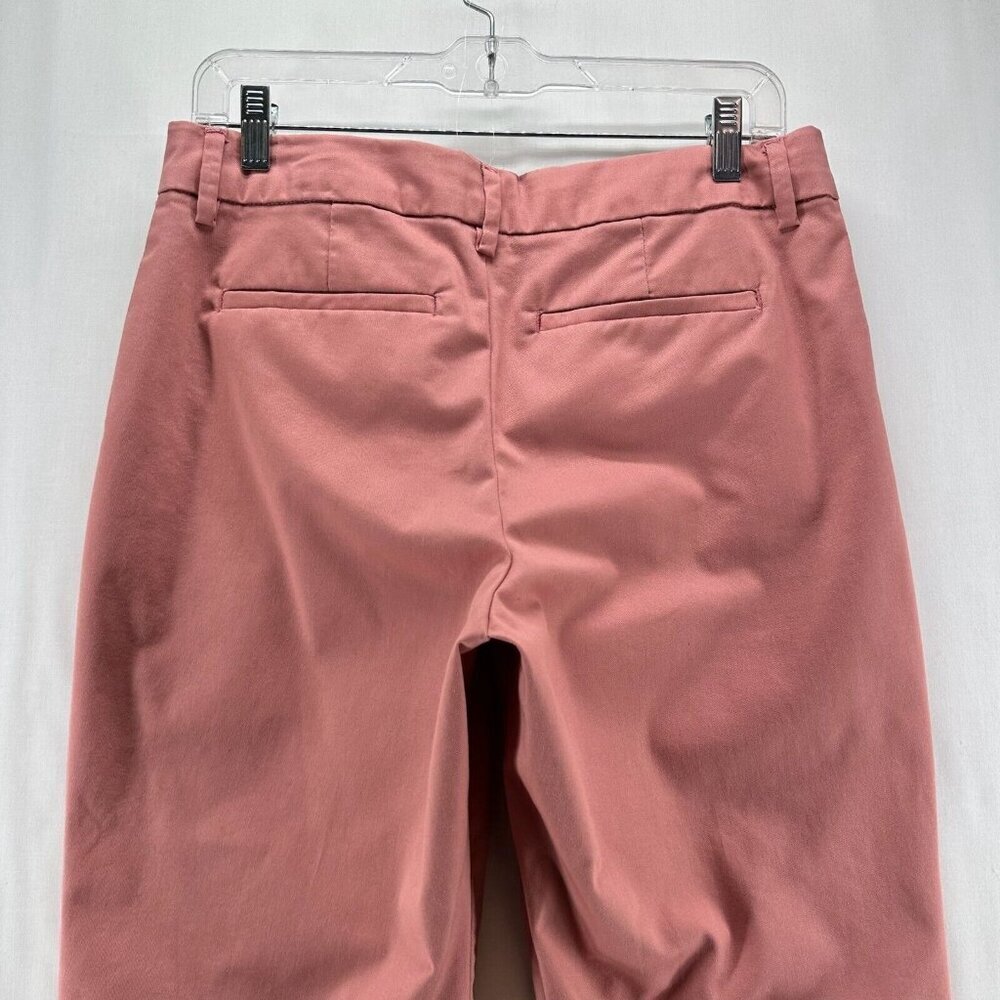 Lee Pants Women's Size 8 Coral High Rise Straight Leg Wrinkle Free Chino Casual - Picture 5 of 12